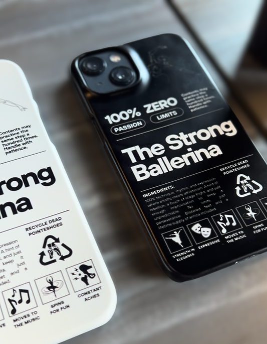 The Strong Ballerina – Snap case for iPhone® Black