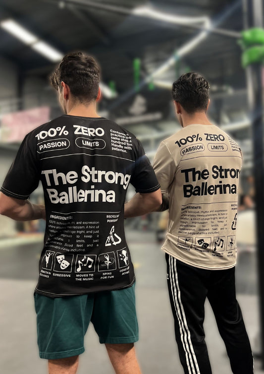 The Strong Ballerina - Black T-Shirt