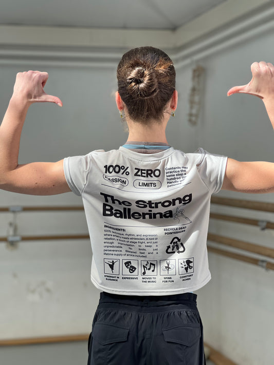 The Strong Ballerina – Beige Crop