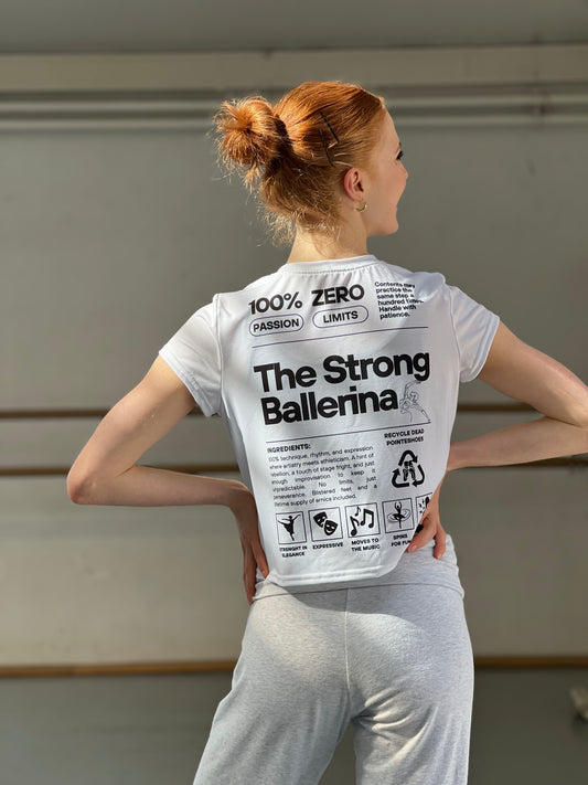 The Strong Ballerina – White Crop