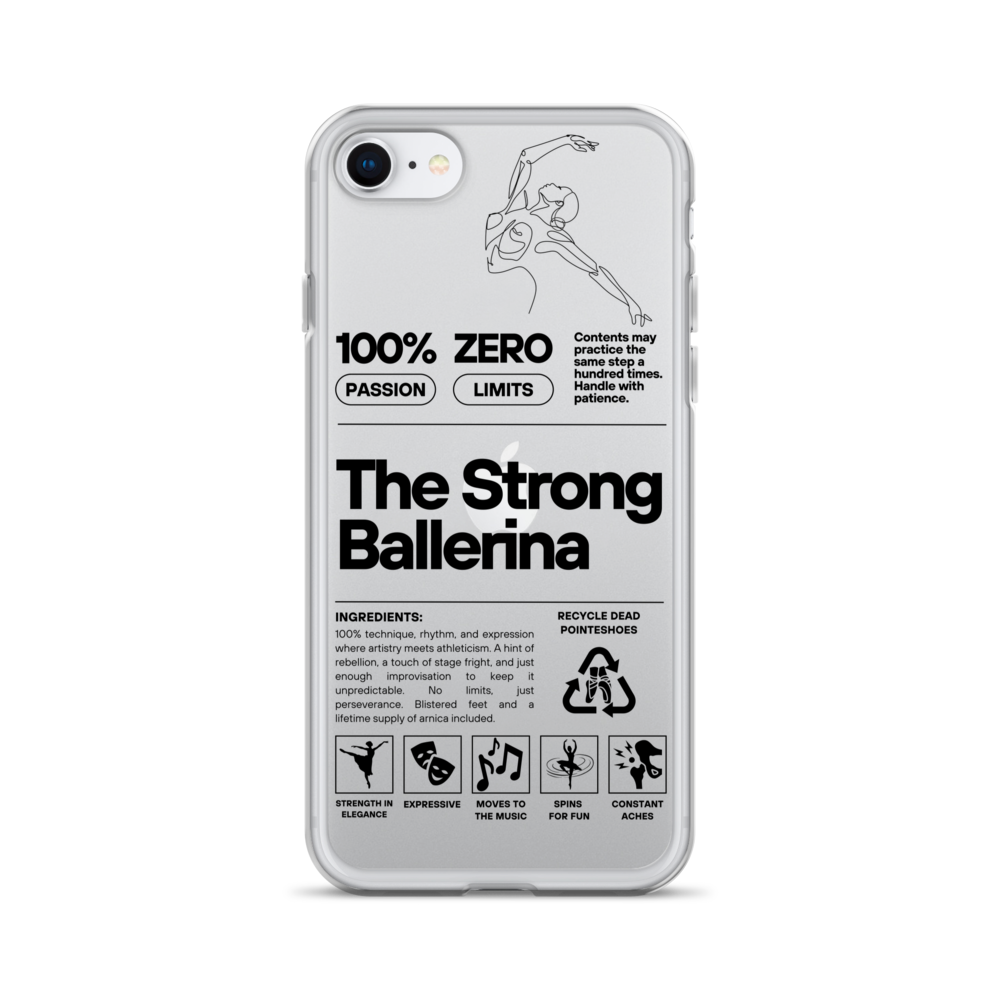 The Strong Ballerina – Clear Case for iPhone® (iPhone 11 Pro Max, iPhone 11, iPhone 7/8, iPhone SE, iPhone X/XS, iPhone XR)