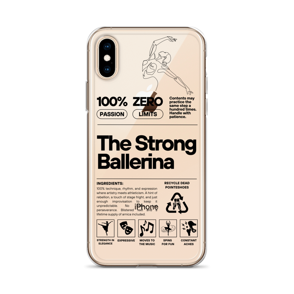 The Strong Ballerina – Clear Case for iPhone® (iPhone 11 Pro Max, iPhone 11, iPhone 7/8, iPhone SE, iPhone X/XS, iPhone XR)