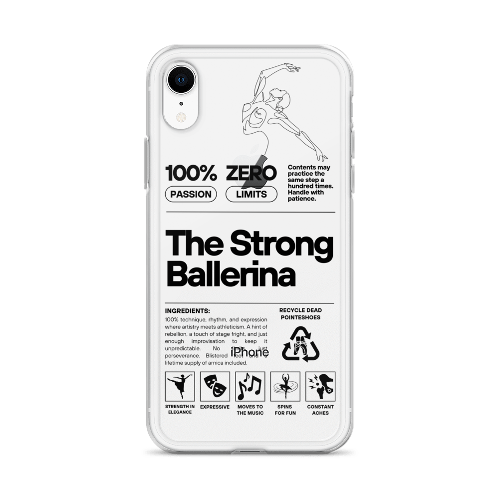 The Strong Ballerina – Clear Case for iPhone® (iPhone 11 Pro Max, iPhone 11, iPhone 7/8, iPhone SE, iPhone X/XS, iPhone XR)