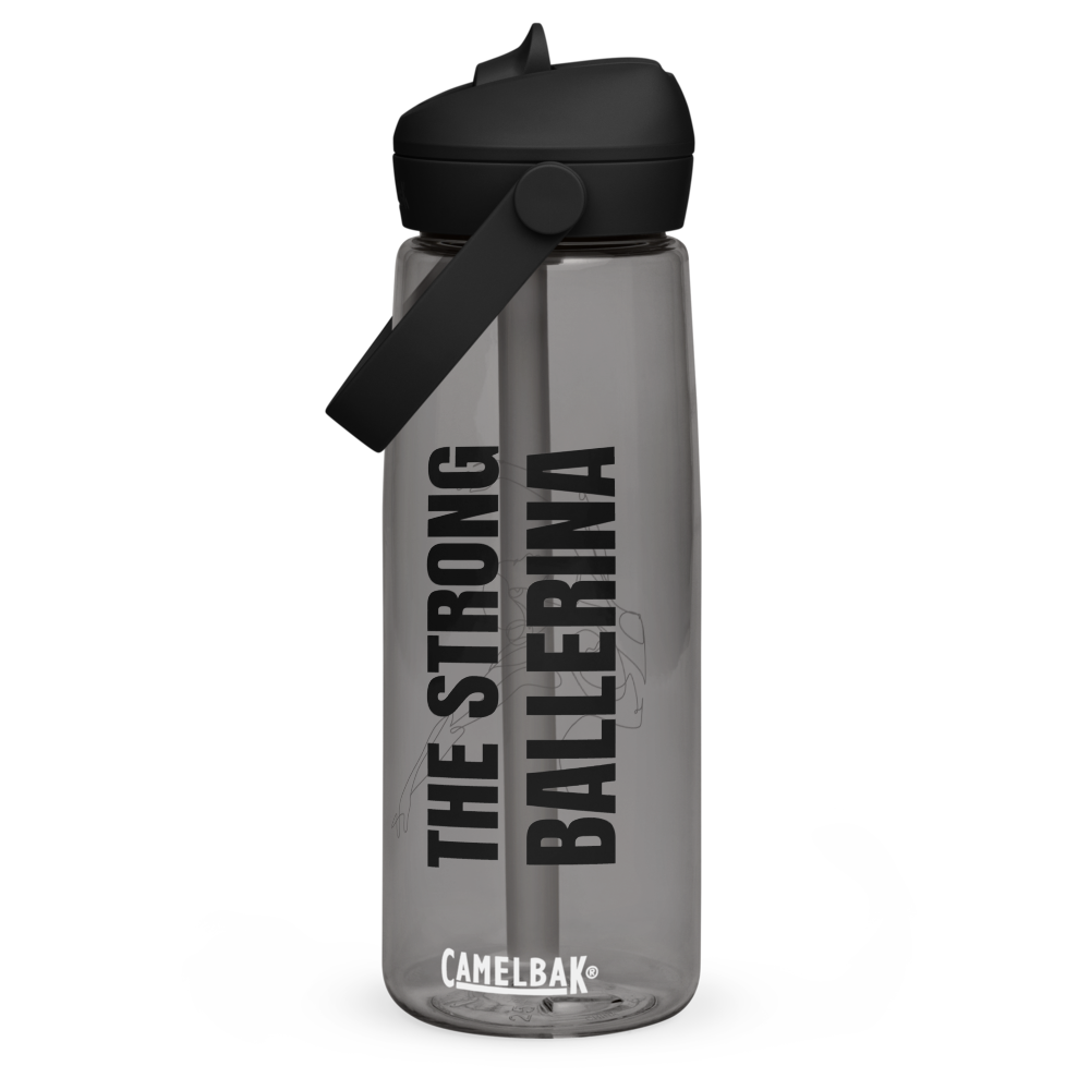 Flip straw water bottle - The Strong Ballerina edition