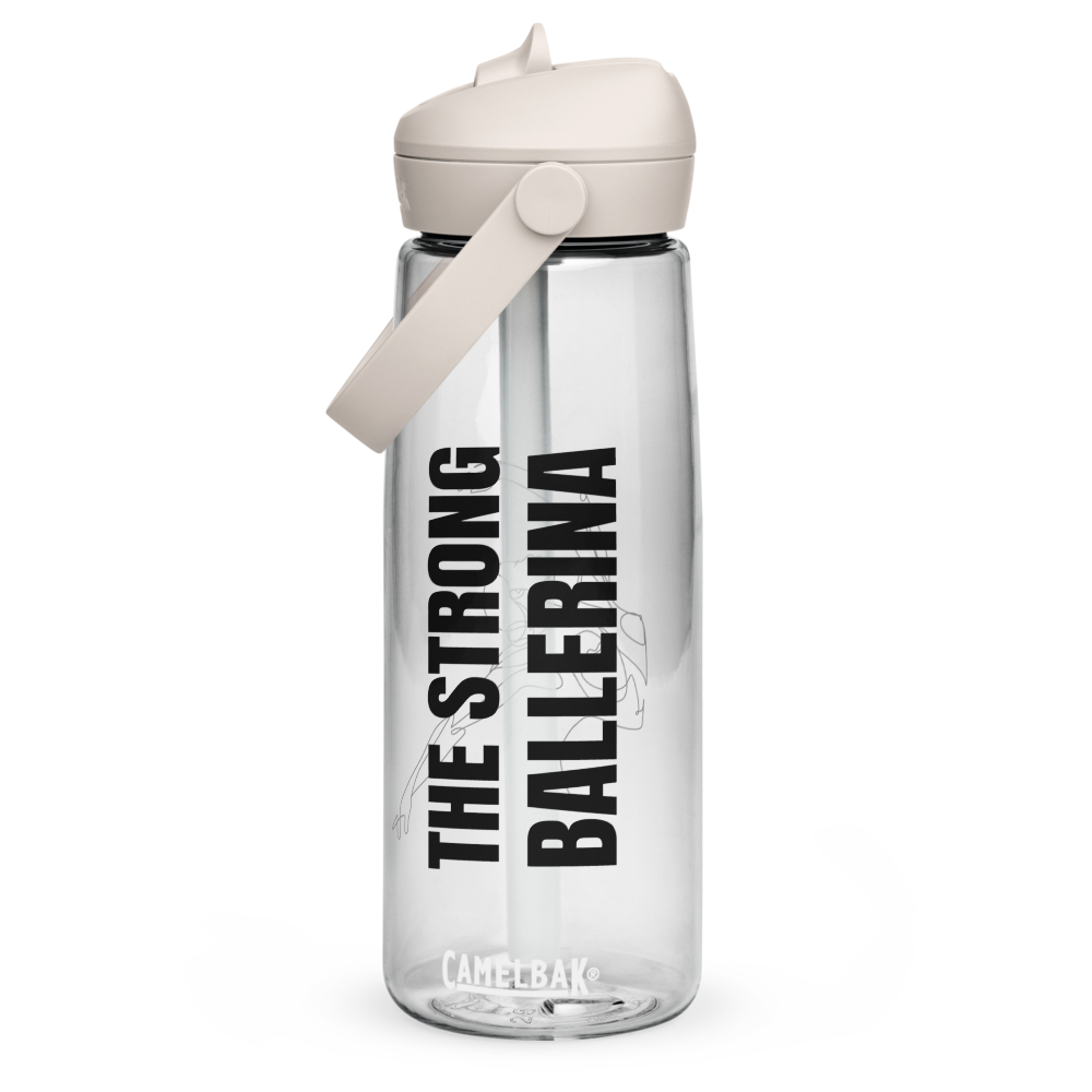 Flip straw water bottle - The Strong Ballerina edition